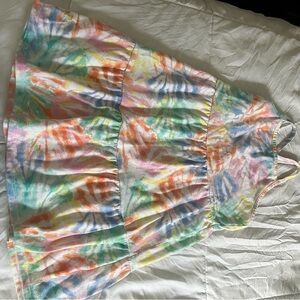 Colorful Tie-Dye Sleeveless Dress
